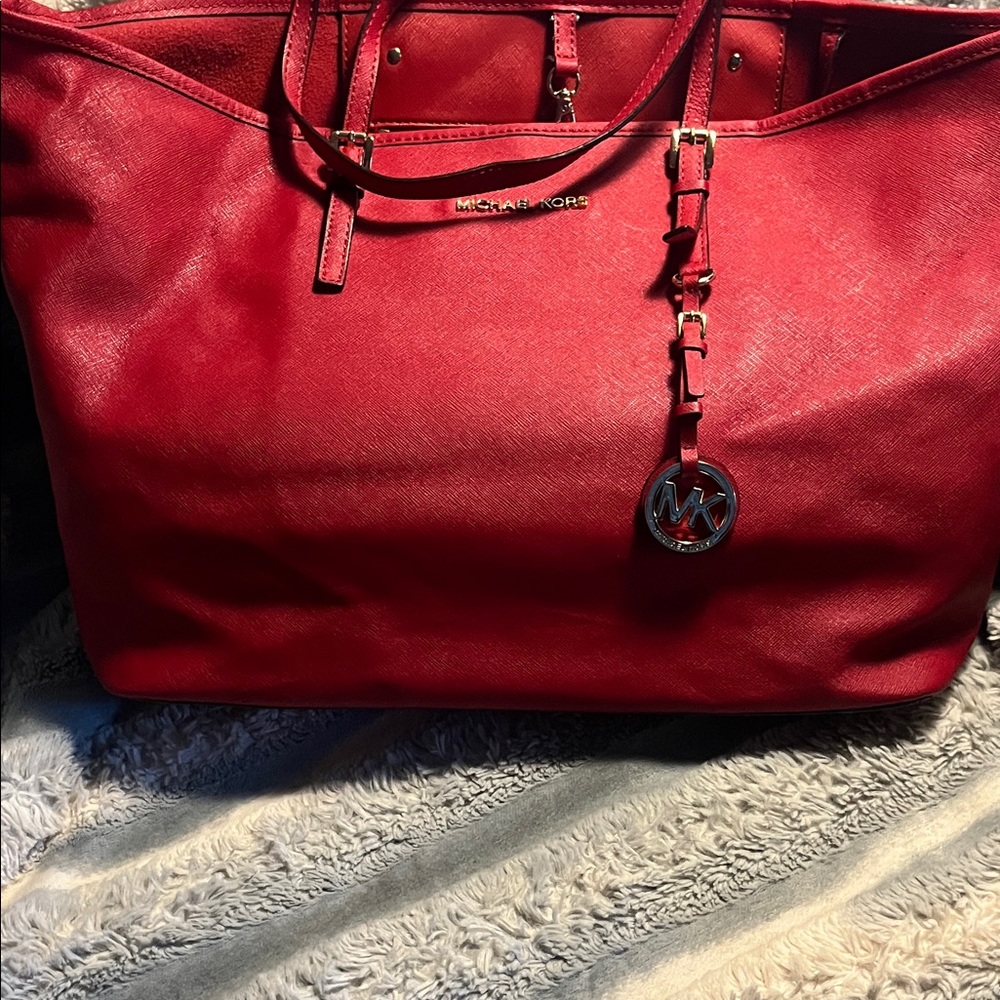Michael Kors Bold Red Tote Bag